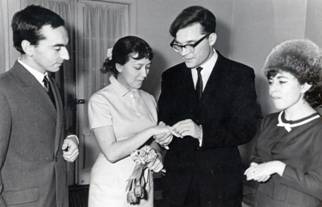 Бракосочетание с моим отцом Вольфгангом Вольфганговичем Кавельмахером 14 февраля 1964 года.